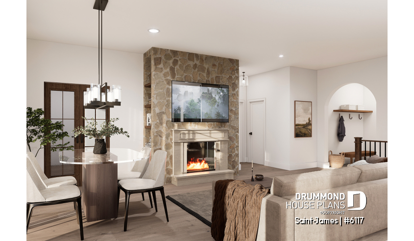 Photo Sitting room of house plan 6117 Photo Sitting room - Saint-James