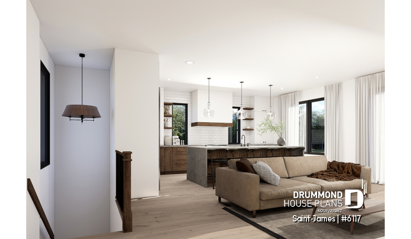 Photo Stairs of house plan 6117 Photo Stairs - Saint-James