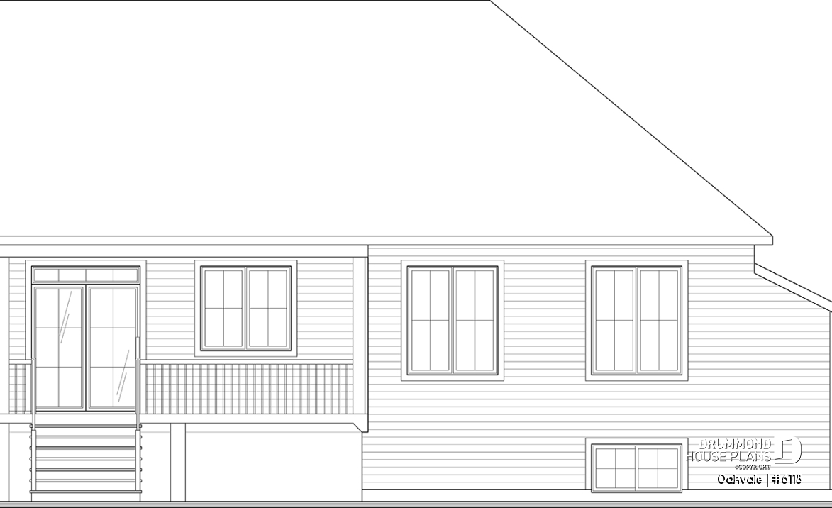rear elevation - Oakvale