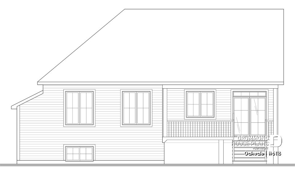 rear elevation - Oakvale