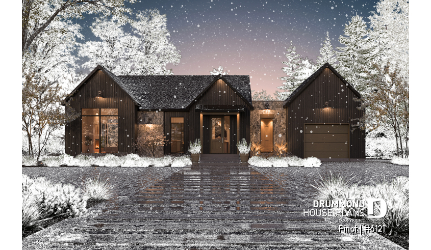 front - BASE MODEL - Scandinavian-inspired house with superb master suite and offering a total of 4 bedrooms - Pinot