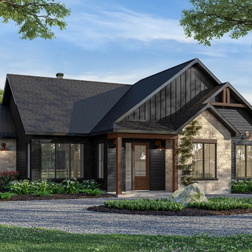 rear elevation - River Run