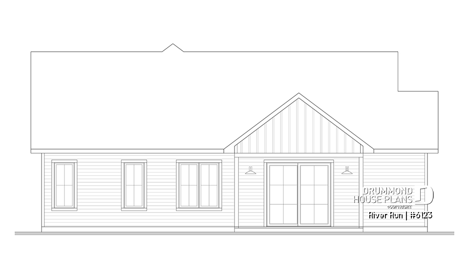 rear elevation - River Run