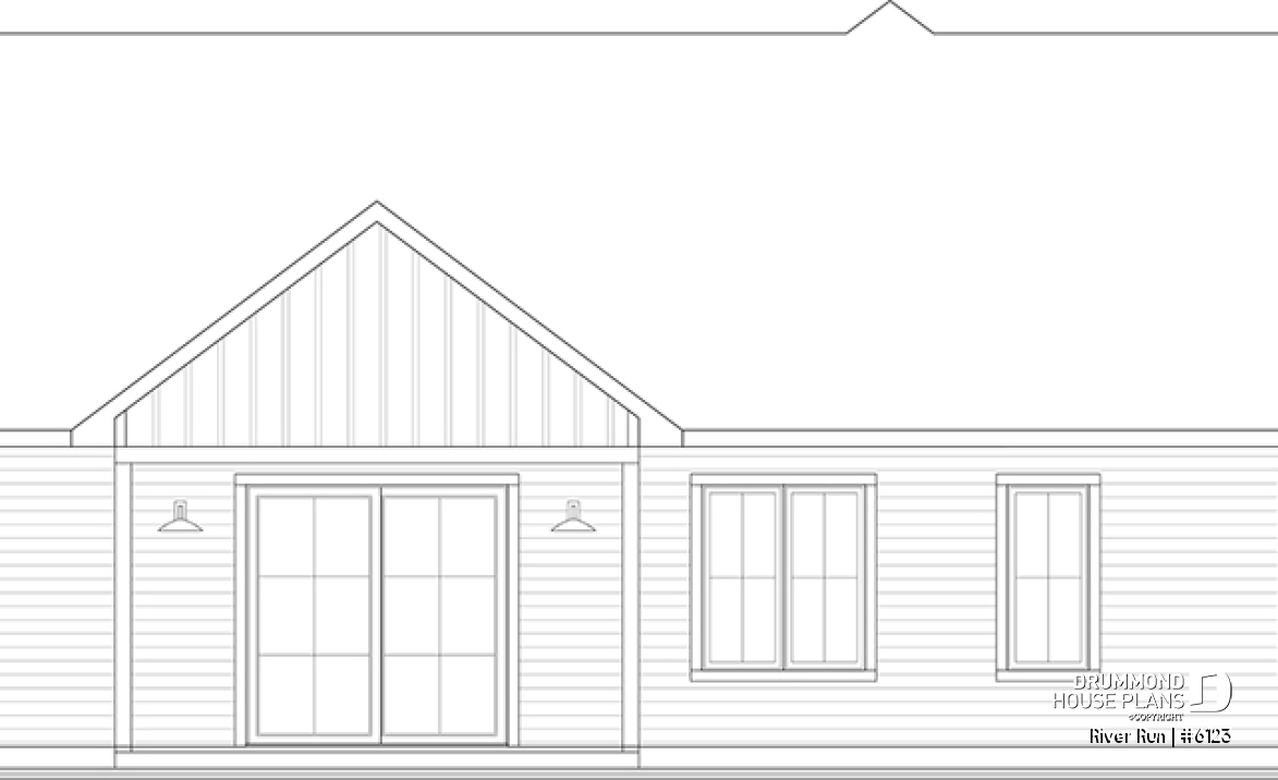 rear elevation - River Run