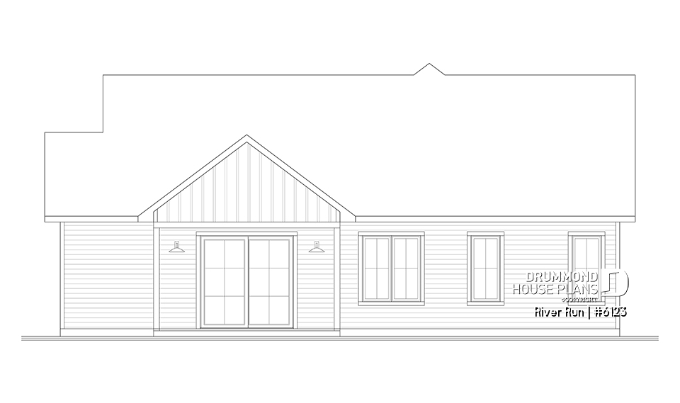 rear elevation - River Run