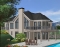 Color version 1 - Rear - Stunning Lakefront home with 2 large bedrooms, unfinished basement and one-car garage - Rockspring 3
