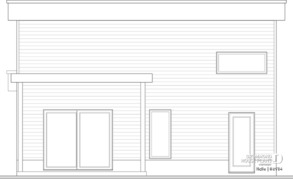 rear elevation - Halte