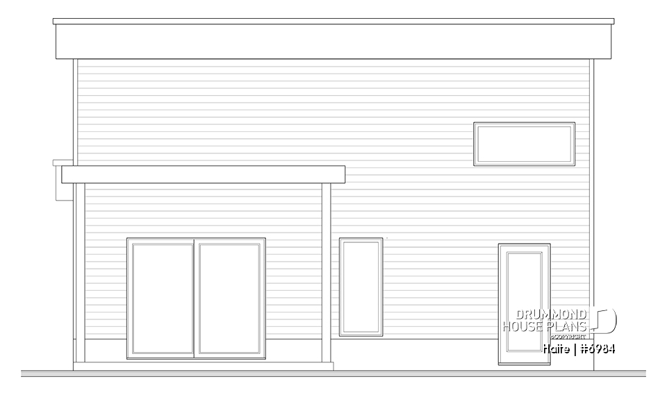 rear elevation - Halte