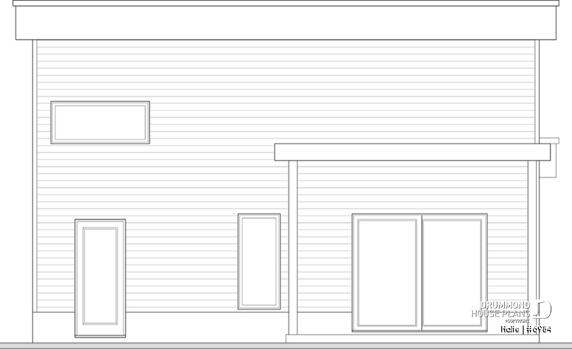 rear elevation - Halte