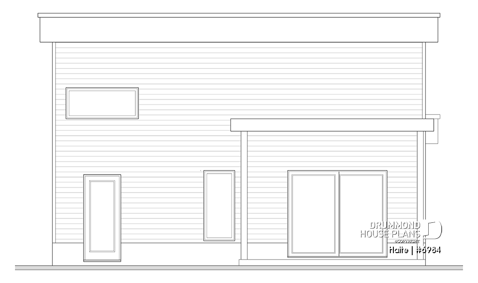 rear elevation - Halte