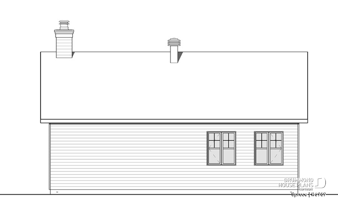 rear elevation - Spruce