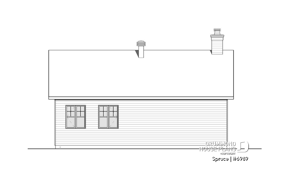 rear elevation - Spruce