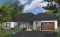 Color version 3 - Front - Wheelchair-accessible ranch home with elevator, integrated garage and barrier-free main floor design. - Eve