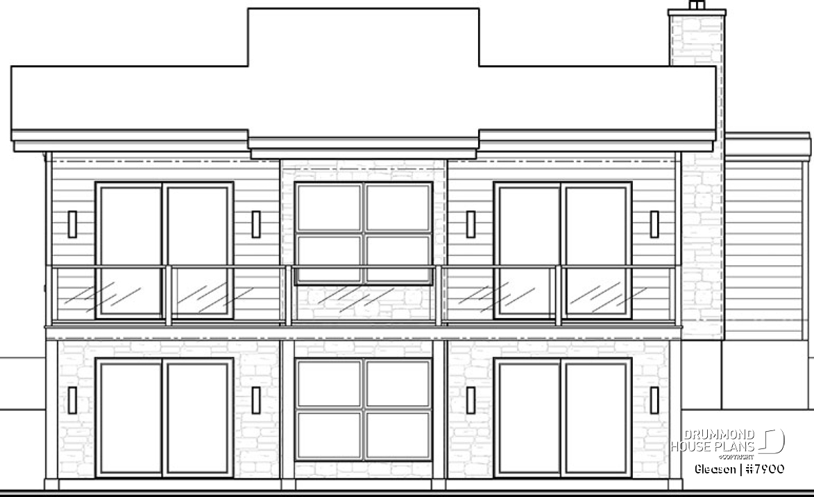 rear elevation - Gleason
