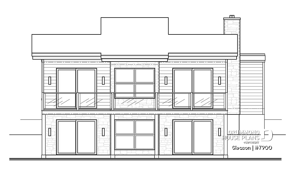rear elevation - Gleason