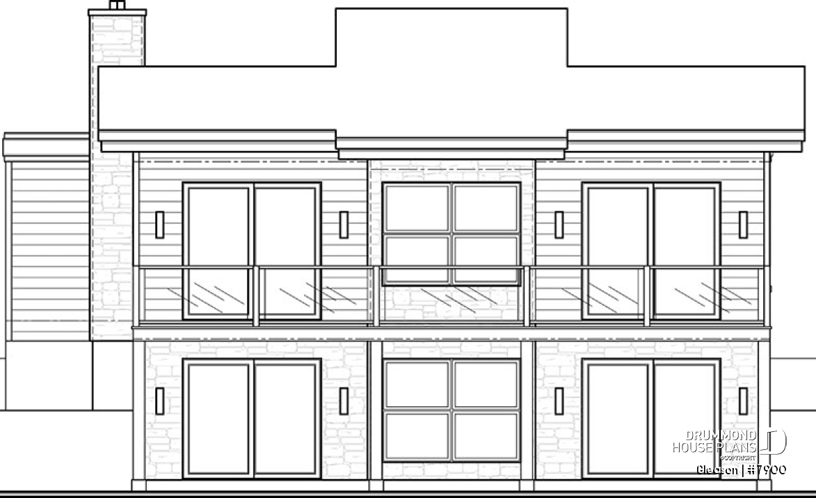 rear elevation - Gleason