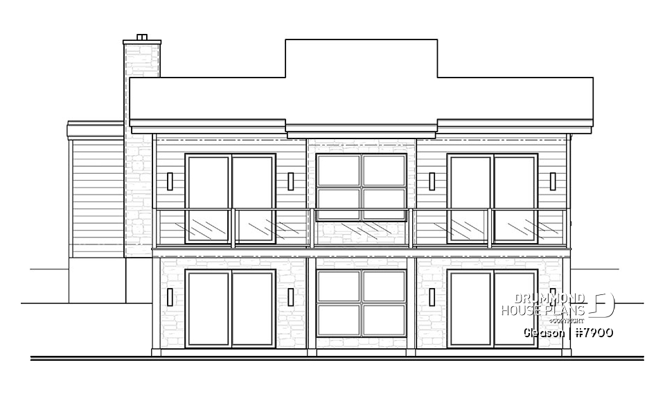 rear elevation - Gleason