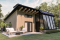 Rear view - BASE MODEL - Eco-friendly house plan, green house, one (1) bedroom, open floor plan concept, office corner - PUR