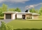 front - BASE MODEL - Eco-friendly 3 bedroom house plans with garage and a greenhouse pour your veggies! - PUR 4