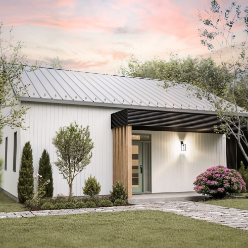 rear elevation - La Baie