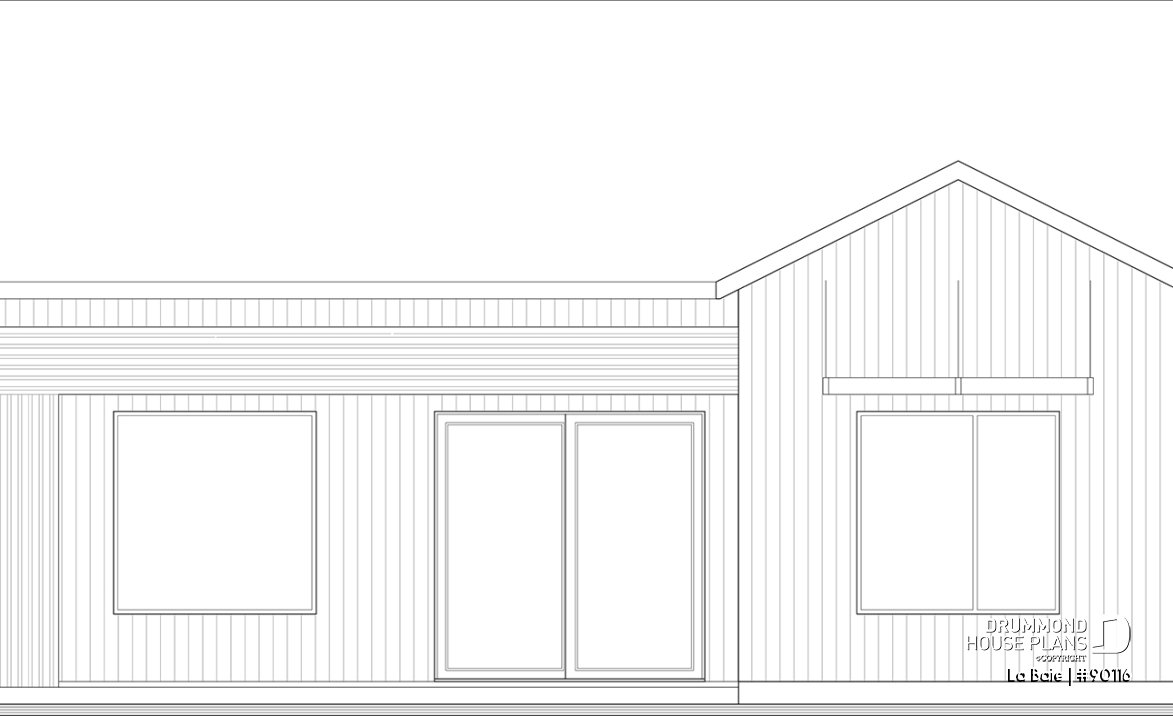 rear elevation - La Baie