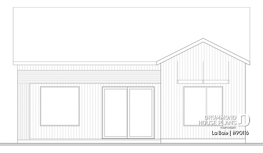 rear elevation - La Baie