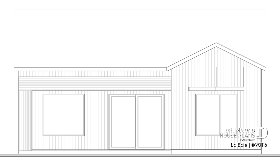 rear elevation - La Baie