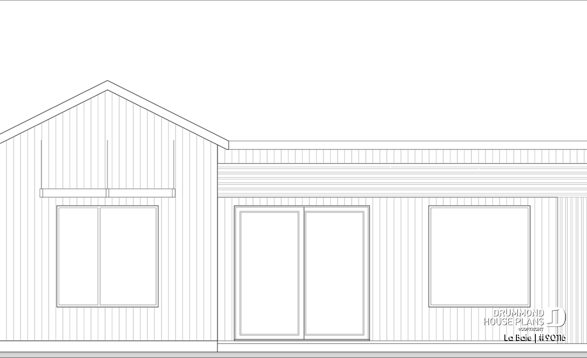 rear elevation - La Baie