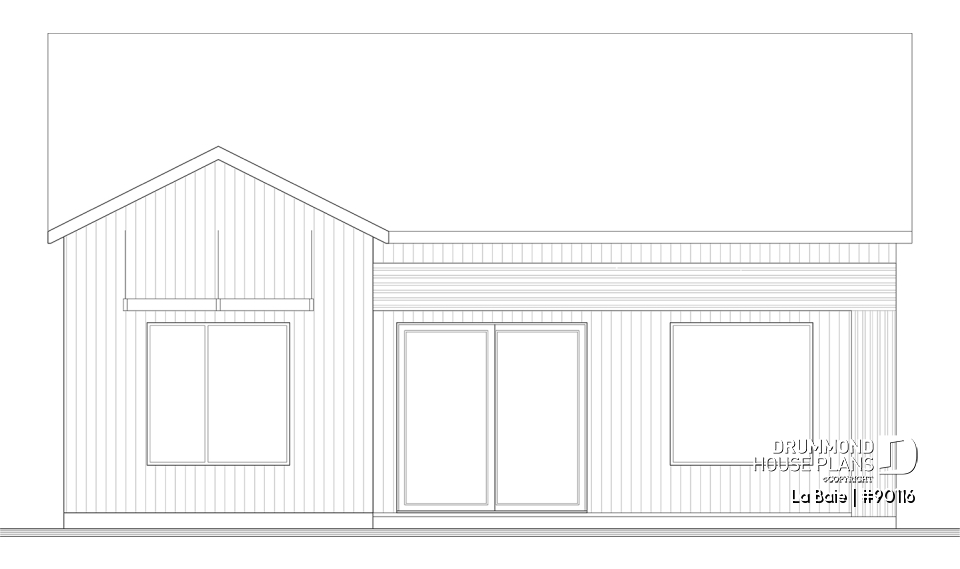 rear elevation - La Baie