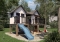 front - BASE MODEL - Plan for a large children's playhouse to build yourself - Scandinavian-style tiny home - Castle