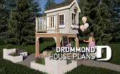 front - BASE MODEL -  Free child's playhouse plan with sandbox. - Nina