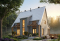 front - BASE MODEL - Modern Scandinavian Cottage or Home Plan with Open Living Spaces and Natural Light - Scandi