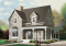 Color version 2 - Front - Country home with 3 bedrooms, formal dining, affordable house plan with great wraparound covered porch - Wellwood