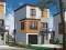 front - BASE MODEL - Contemporary 3 floor house design for narrow lot, affordable urban design, open concept, large covered deck - Elia