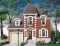 front - BASE MODEL - 2-storey Victorian house plan, garage, master suite (total 3 beds), game room or den - Versaille 2