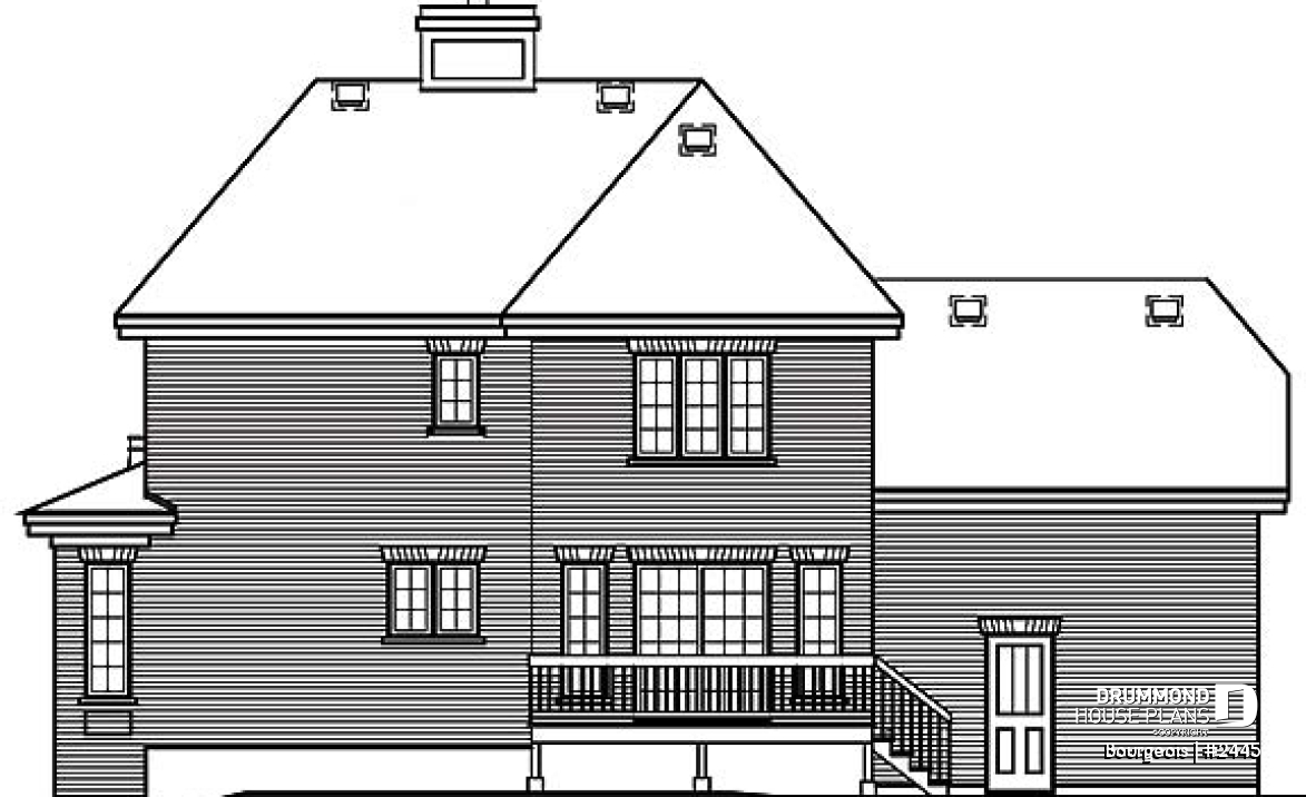 rear elevation - Bourgeois
