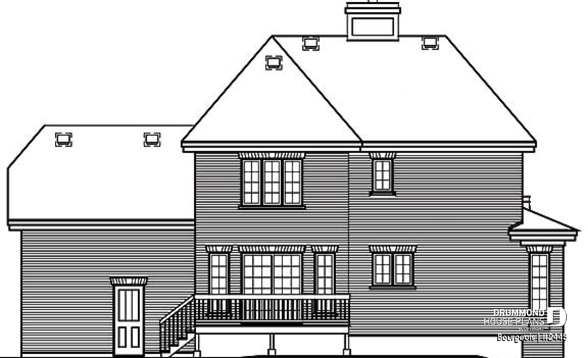 rear elevation - Bourgeois