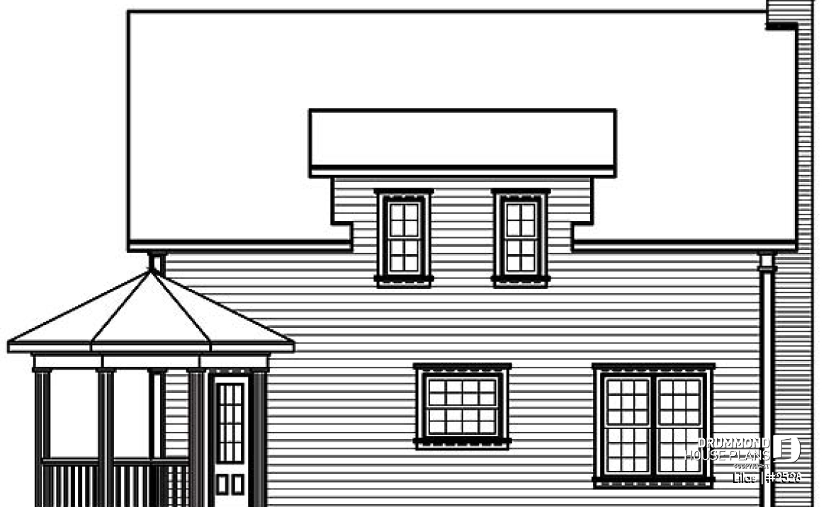 rear elevation - Lilas
