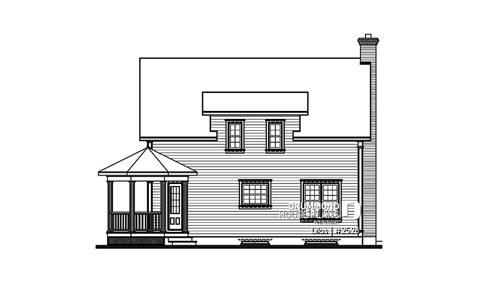 rear elevation - Lilas