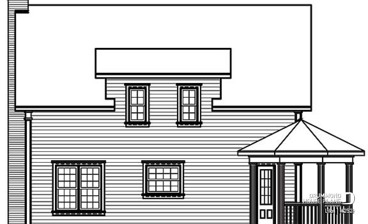 rear elevation - Lilas