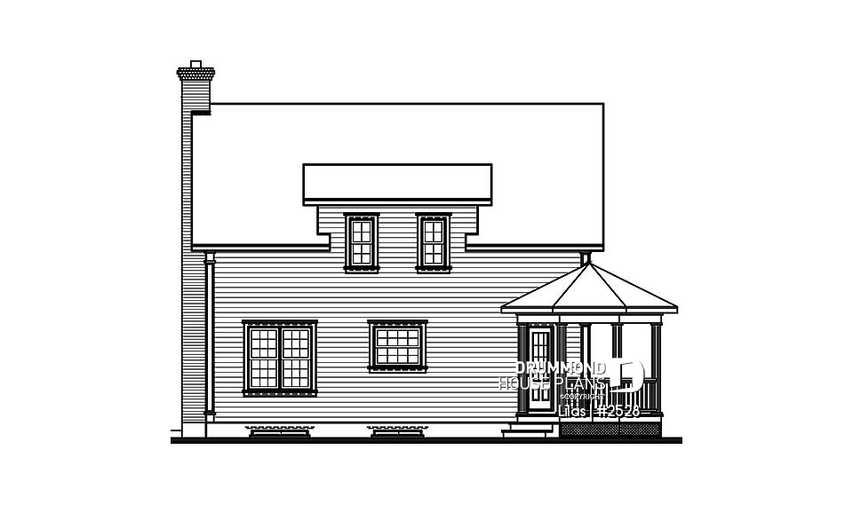 rear elevation - Lilas