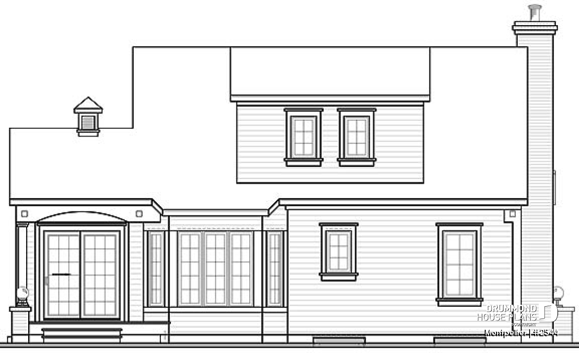 rear elevation - Montpellier