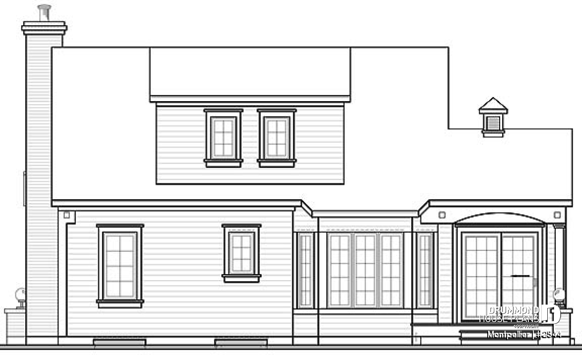 rear elevation - Montpellier