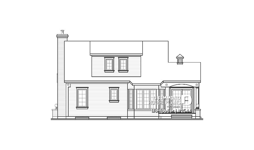 rear elevation - Montpellier