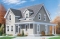 front - BASE MODEL - Farmhouse home plan, 3 beds, 2.5 baths, wraparound porch and low cost to build - Hillcrest
