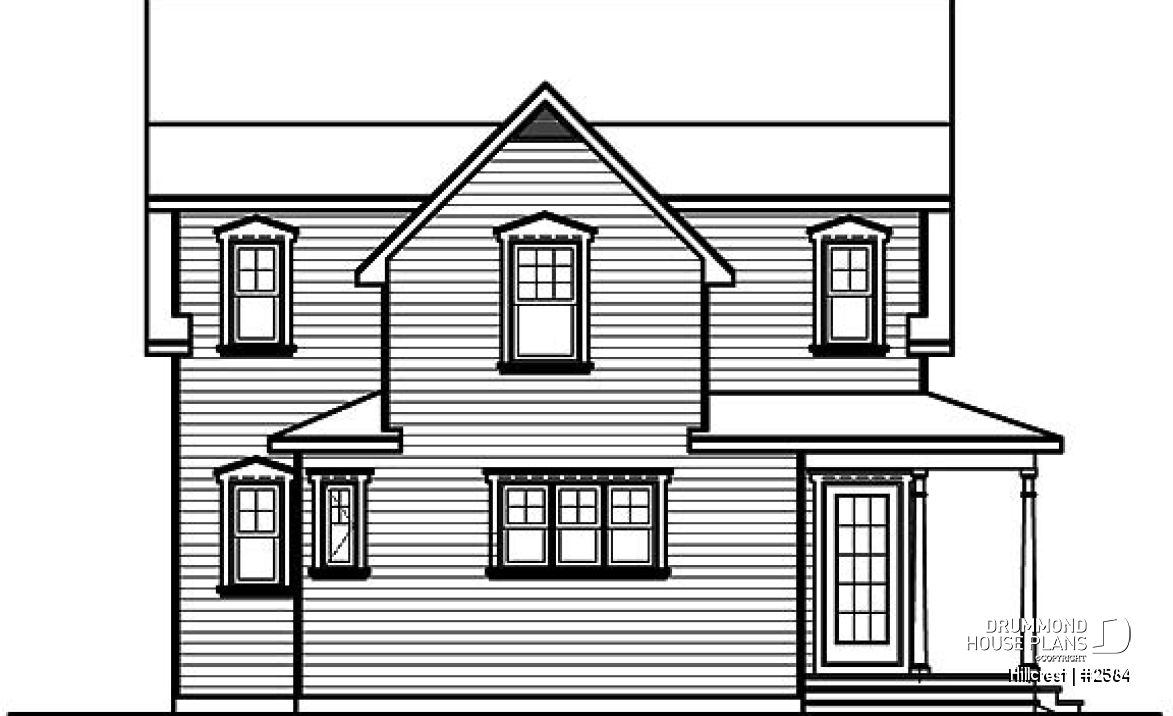 rear elevation - Hillcrest