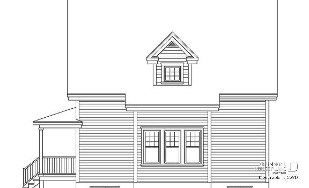 rear elevation - Cloverdale