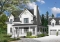 front - BASE MODEL - Country style farmhouse home plan, master suite, home office, fireplace, laundry on main floor - Cloverdale 2
