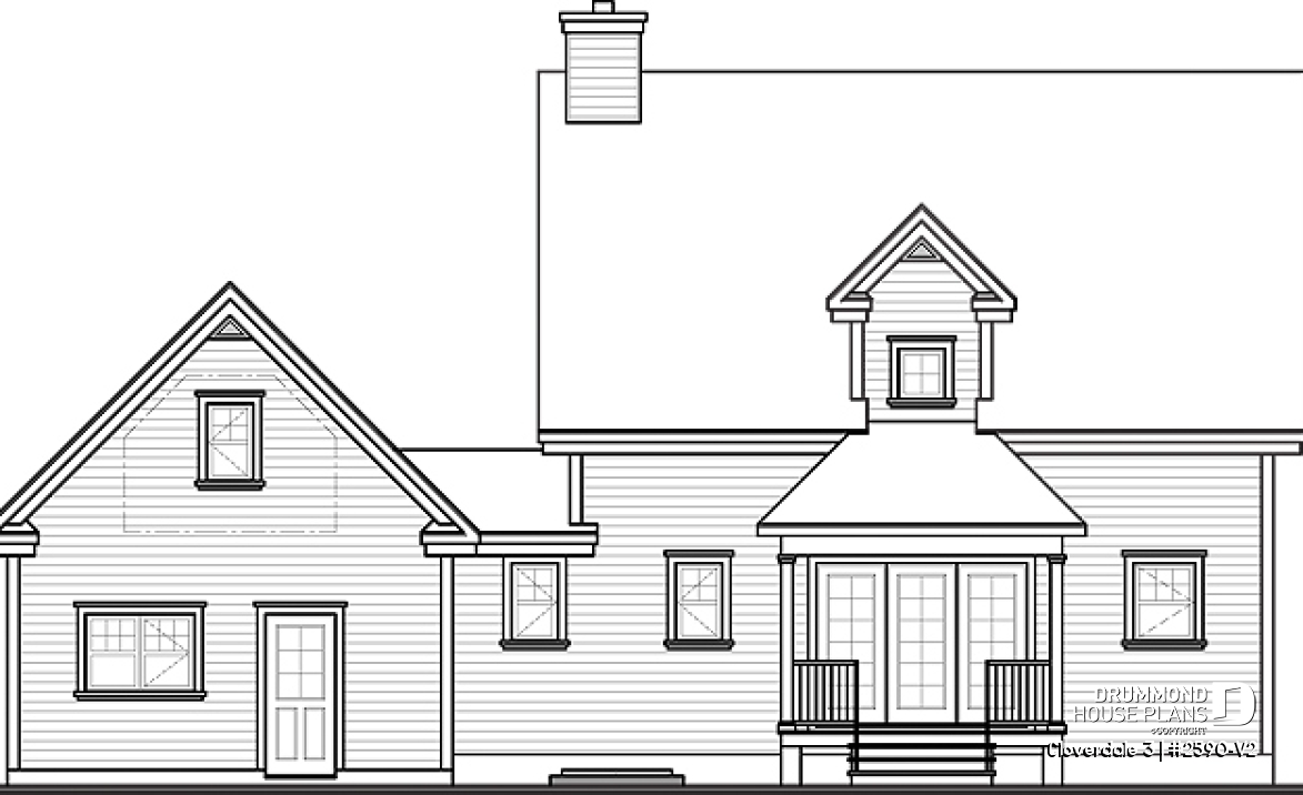 rear elevation - Cloverdale 3