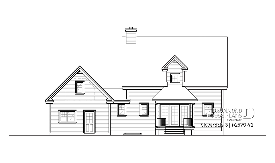 rear elevation - Cloverdale 3